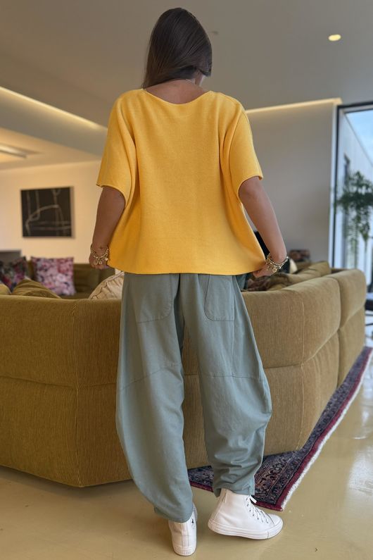 Conrad Layer Knit Mango